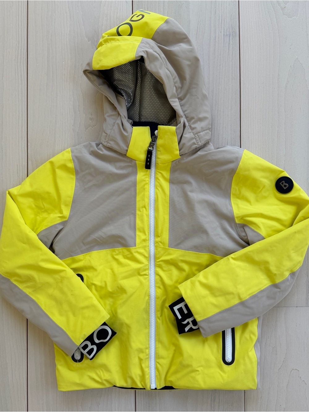 Bogner Kids Boys Vico Jacket Large Yellow Navy